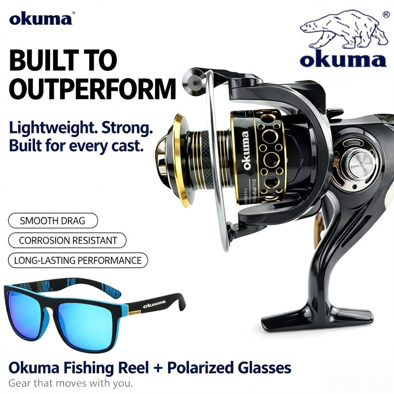 Trolling Reel - OKUMA-스피닝 릴, 메탈울트라 라이트 낚시 릴,
